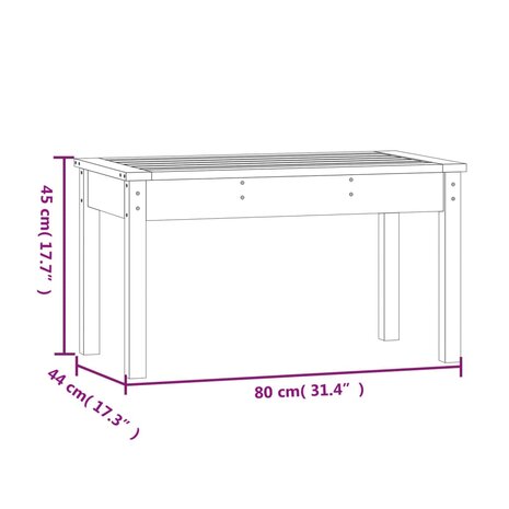 Tuinbank 80x44x45 cm massief douglashout 8