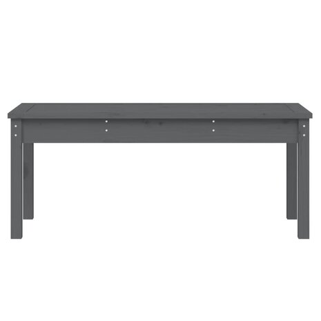 Tuinbank 109x44x45 cm massief grenenhout grijs 4