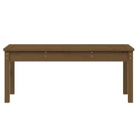 Tuinbank 109x44x45 cm massief grenenhout honingbruin 4