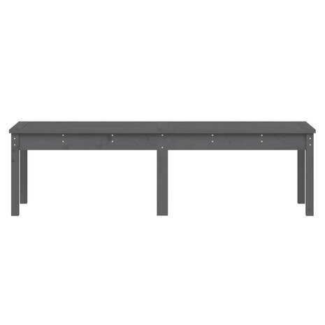 Tuinbank 2-zits 159,5x44x45 cm massief grenenhout grijs 4