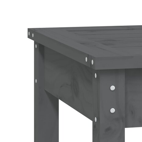 Tuinbank 2-zits 159,5x44x45 cm massief grenenhout grijs 6