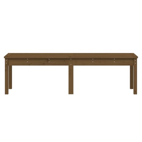 Tuinbank 2-zits 159,5x44x45 cm massief grenenhout honingbruin 4