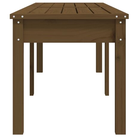 Tuinbank 2-zits 159,5x44x45 cm massief grenenhout honingbruin 5