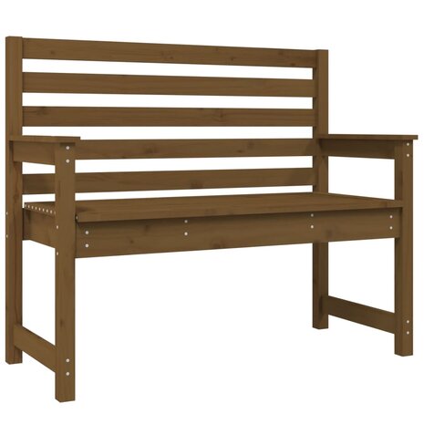 Tuinbank 109x48x91,5 cm massief grenenhout honingbruin 2