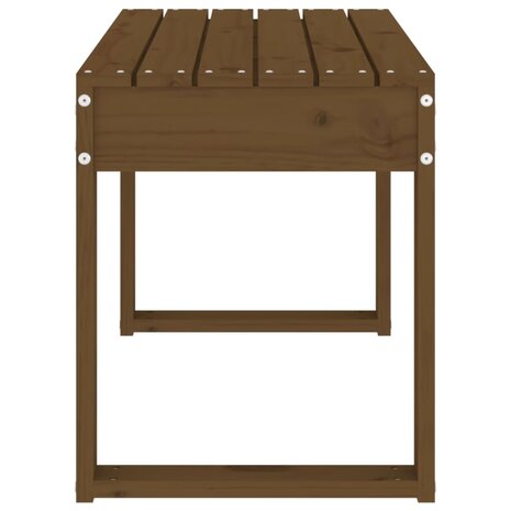 Tuinbank 80x38x45 cm massief grenenhout honingbruin 4