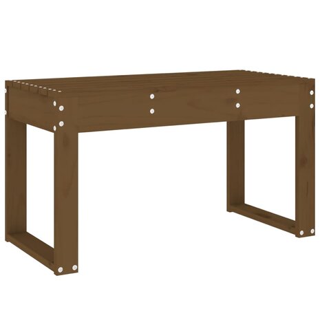 Tuinbank 80x38x45 cm massief grenenhout honingbruin 5