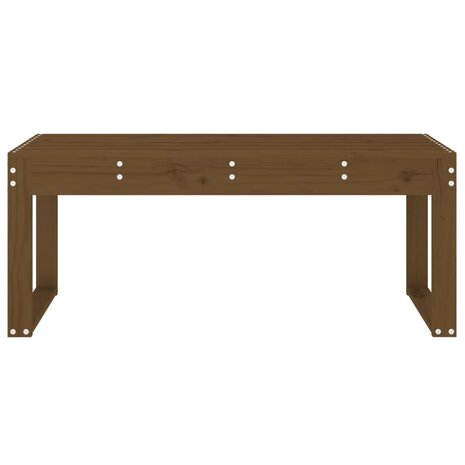 Tuinbank 110x38x45 cm massief grenenhout honingbruin 3