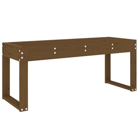 Tuinbank 110x38x45 cm massief grenenhout honingbruin 5