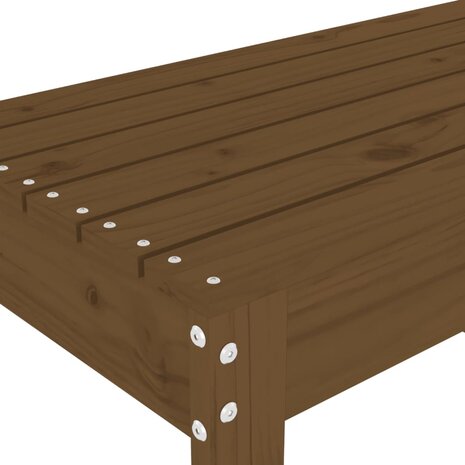 Tuinbank 110x38x45 cm massief grenenhout honingbruin 6