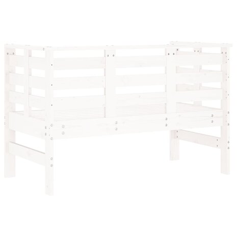 Tuinbankje 111,5x53x71 cm massief grenenhout wit 6