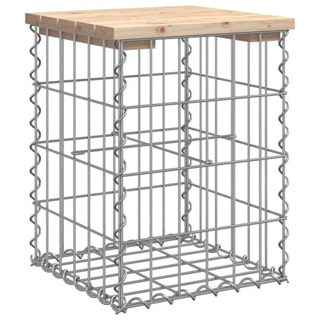 Tuinbank schanskorfontwerp 33x31x42 cm massief grenenhout 2