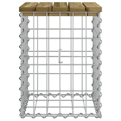 Tuinbank schanskorfontwerp 33x31x42 cm geïmpregneerd grenenhout 4