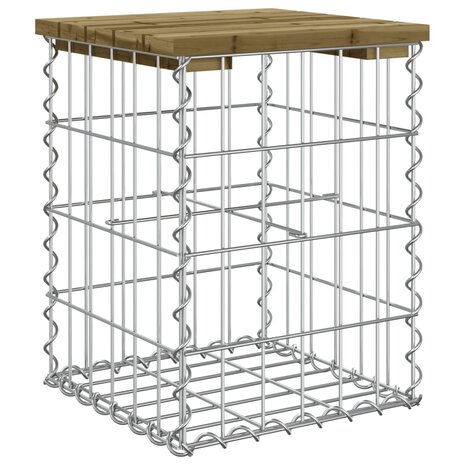 Tuinbank schanskorfontwerp 33x31x42 cm geïmpregneerd grenenhout 5