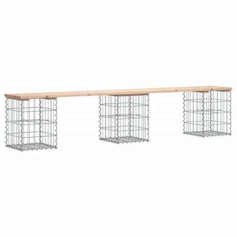 Tuinbank Schanskorfontwerp 203x31x42 cm massief grenenhout 2