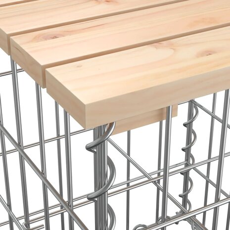 Tuinbank schanskorfontwerp 43x44x42 cm massief grenenhout 6