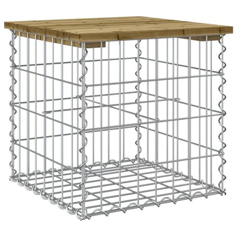 Tuinbank schanskorfontwerp 43x44x42 cm geïmpregneerd grenenhout 2