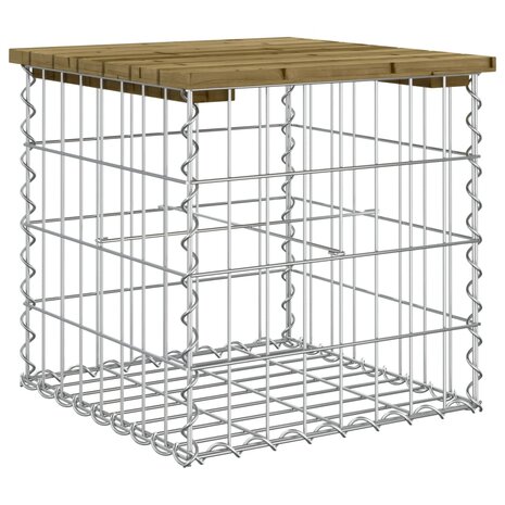 Tuinbank schanskorfontwerp 43x44x42 cm geïmpregneerd grenenhout 5
