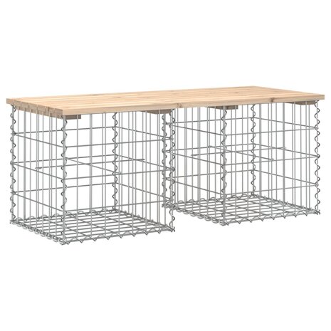 Tuinbank Schanskorfontwerp 103x44x42 cm massief grenenhout 2