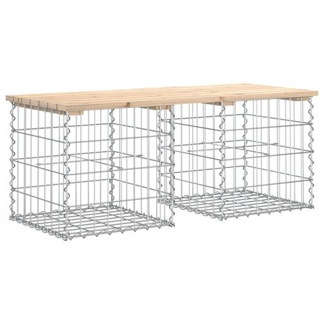 Tuinbank Schanskorfontwerp 103x44x42 cm massief grenenhout 5