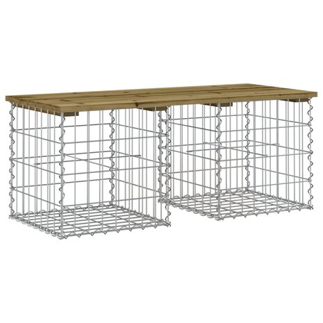 Tuinbank schanskorfontwerp 103x44x42 cm geïmpregneerd hout 2