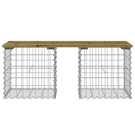 Tuinbank schanskorfontwerp 103x44x42 cm geïmpregneerd hout 3