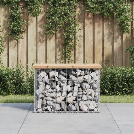 Tuinbank schanskorfontwerp 63x31,5x42 cm massief grenenhout 1