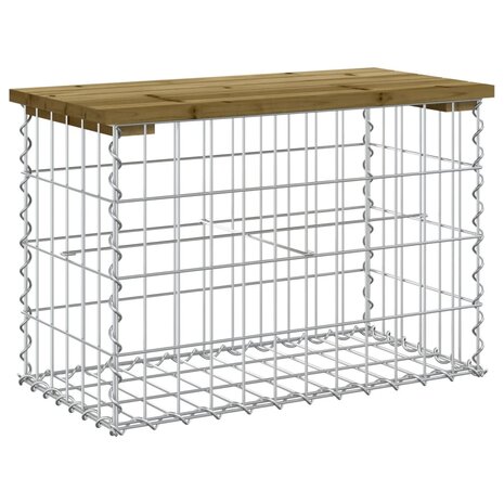 Tuinbank schanskorfontwerp 63x31,5x42 cm geïmpregneerd hout 2