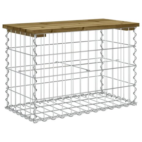 Tuinbank schanskorfontwerp 63x31,5x42 cm geïmpregneerd hout 5