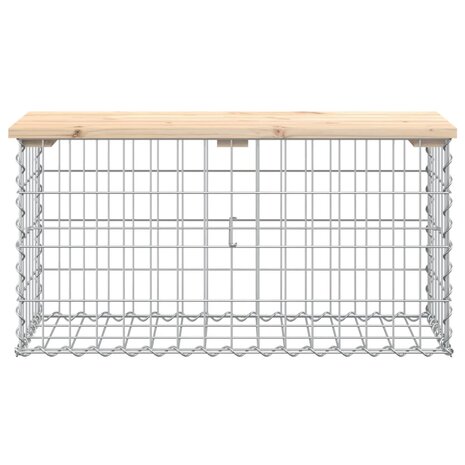 Tuinbank schanskorfontwerp 83x31,5x42 cm massief grenenhout 3