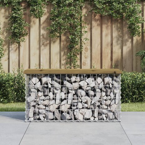 Tuinbank schanskorfontwerp 83x31,5x42 cm geïmpregneerd hout 1