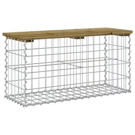 Tuinbank schanskorfontwerp 83x31,5x42 cm geïmpregneerd hout 2