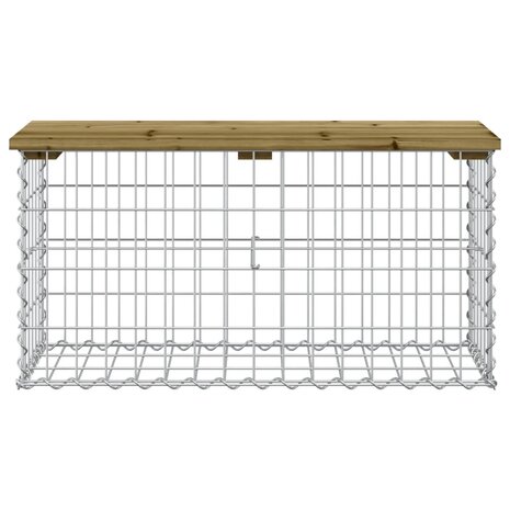 Tuinbank schanskorfontwerp 83x31,5x42 cm geïmpregneerd hout 3