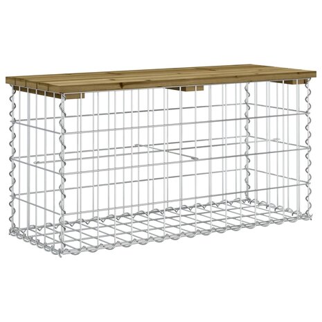 Tuinbank schanskorfontwerp 83x31,5x42 cm geïmpregneerd hout 5