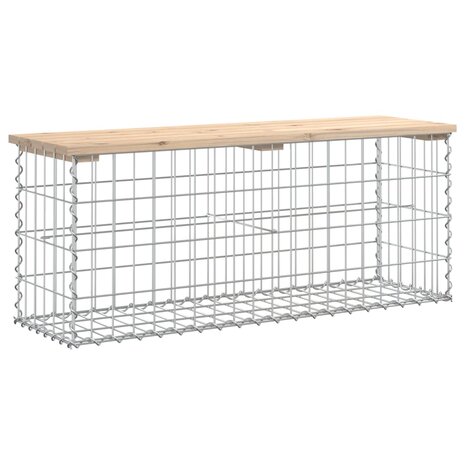 Tuinbank schanskorfontwerp 103x31,5x42 cm massief grenenhout 2
