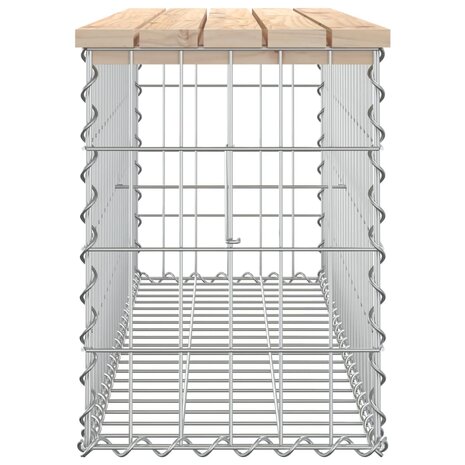 Tuinbank schanskorfontwerp 103x31,5x42 cm massief grenenhout 4