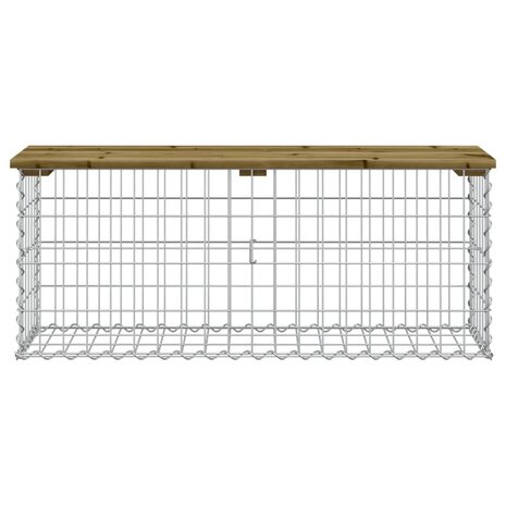 Tuinbank schanskorfontwerp 103x31,5x42 cm geïmpregneerd hout 3