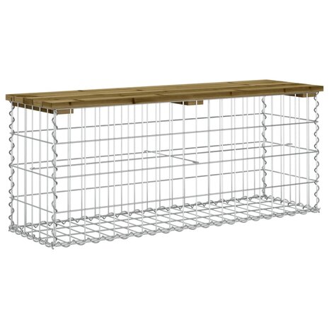 Tuinbank schanskorfontwerp 103x31,5x42 cm geïmpregneerd hout 5