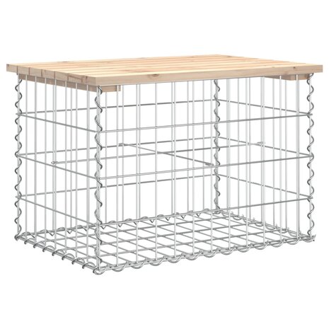 Tuinbank schanskorfontwerp 63x44x42 cm massief grenenhout 5