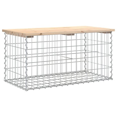 Tuinbank Schanskorfontwerp 83x44x42 cm massief grenenhout 2