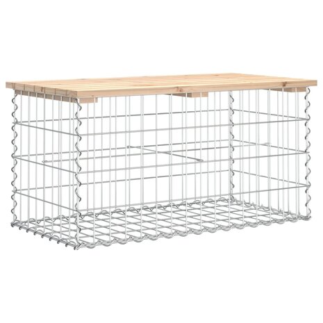 Tuinbank Schanskorfontwerp 83x44x42 cm massief grenenhout 5