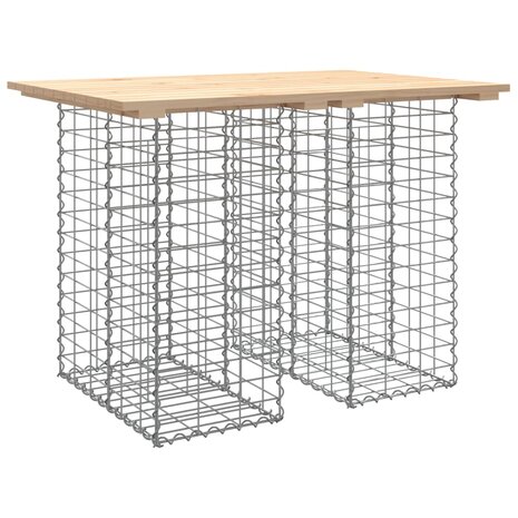 Tuinbank schanskorfontwerp 100x70x72 cm massief grenenhout 2
