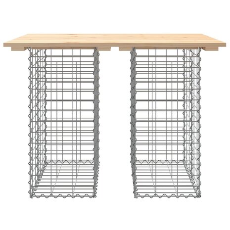 Tuinbank schanskorfontwerp 100x70x72 cm massief grenenhout 3