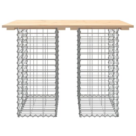 Tuinbank schanskorfontwerp 100x70x72 cm massief grenenhout 5