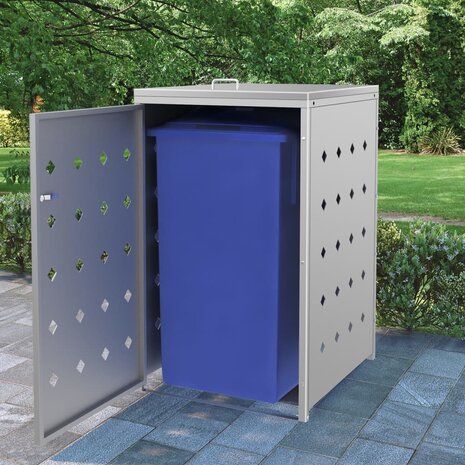 Containerberging enkel 240 L roestvrij staal  1