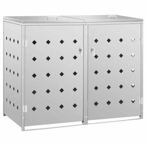 Containerberging dubbel 240 L roestvrij staal 2