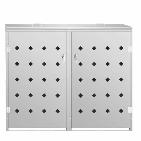 Containerberging dubbel 240 L roestvrij staal 3