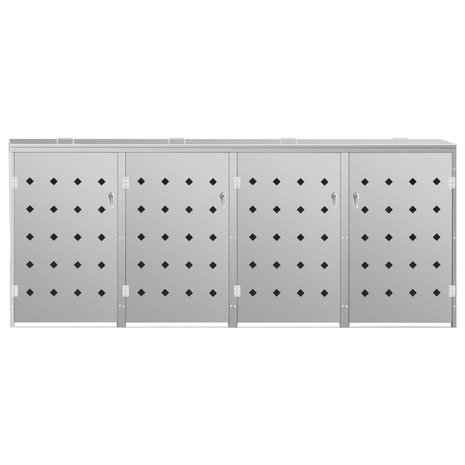 Containerberging vierdubbel 240 L roestvrij staal 3