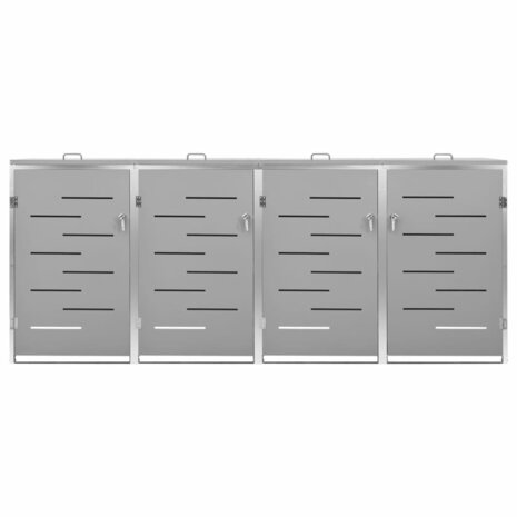 Containerberging vierdubbel 276,5x77,5x112,5 cm roestvrij staal 5