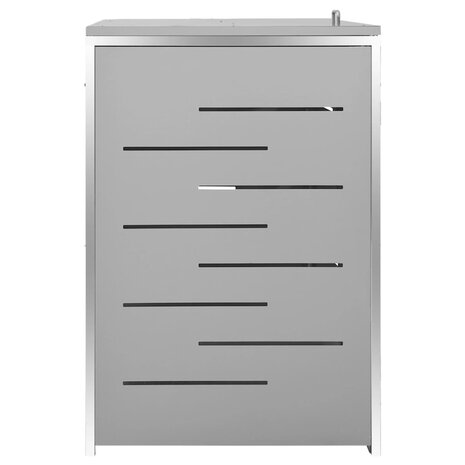 Containerberging vierdubbel 276,5x77,5x112,5 cm roestvrij staal 6