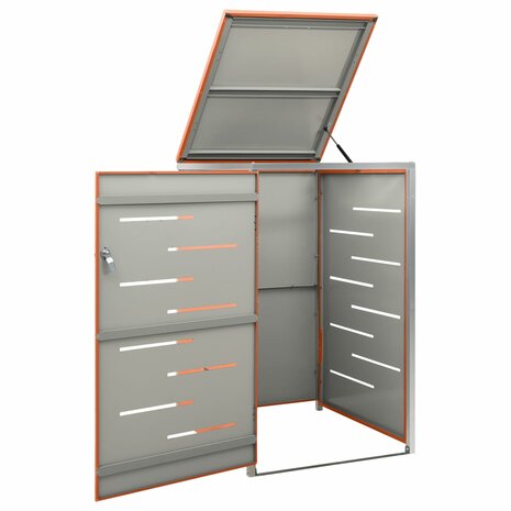 Containerberging enkel 69x77,5x112,5 cm roestvrij staal 3